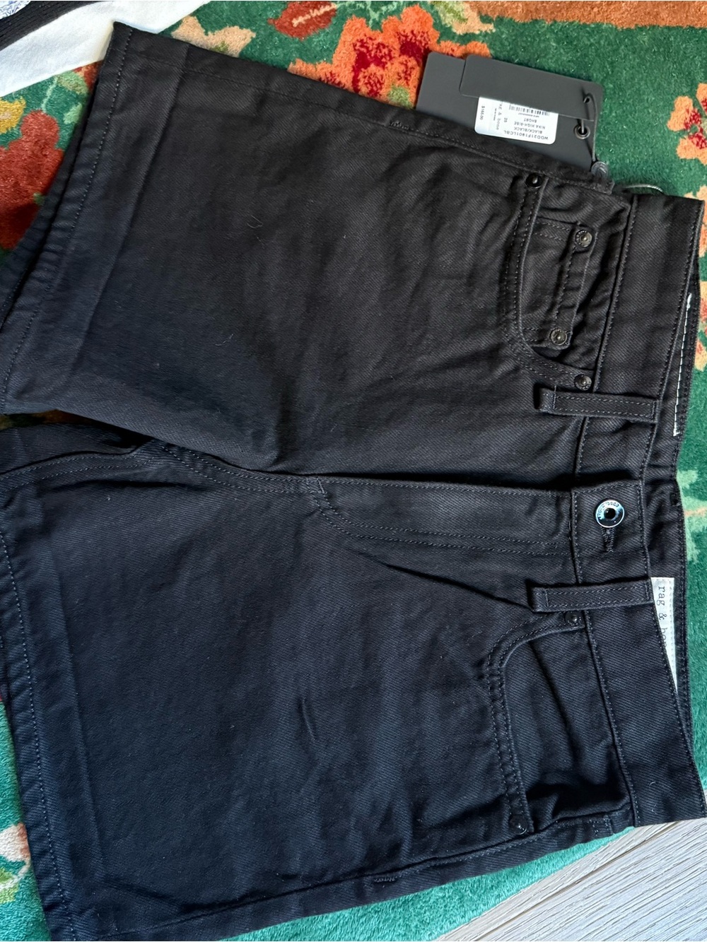 rag & bone Black high waisted Shorts